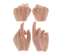 JOINPAYA 1/6 Scale 4pcs Doll Hand Replacements, Flesh Tone Tiny Simulation Joint Hands for Bjd Doll Accessories and Dollhouse Miniatures