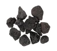 JOINPAYA 1 Bag Volcanic Rock Charcoal Clay Pebbles Black Natural Stone Aquarium Decoration for Fish Tank Fireplaces Plants Cultivation Fire Pit Rocks Resist Wear and Fading Features