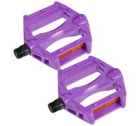 JOINPAYA 1 Pair Bike Pedals Purple Plastic Bicycle Pedals Big Platform Sturdy and Lightweight for Boys Cycling Accessories for Replacement and Long Term Use