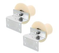 JOINPAYA 1 Pair Garage Door Guide Wheel with Bearing for Balanced Movement and Enhanced Stability, Plastic Wheel for Home Garage Entry in Southern Humid Climates