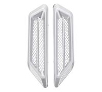JOINPAYA 1 Pair Silver Car Side Vent Decoration Made of Abs Material for Personality Modification and Easy to Mount, Suitable for Car Exterior Accessories and Stylish Auto Side Mesh Vent
