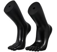 JOINPAYA 1 Pair Vinyl Foot Mannequin Sock Display Stand with Realistic Appearance and Unique Design for Displaying Shoes and Boots in Retail Store Or Exhibition
