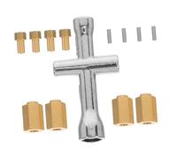 JOINPAYA 1 Set Brass Hexagonal Hub Adapter with Spanner Compatible with Land Models for Enhanced Vehicle Stability and Improved Performance Modern Design for Shock Absorbers and