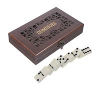 JOINPAYA 1 Set Set Dominoes Domino Train Domino Racks Dominies Outdoor Toys Donamos Board Game Numbers Table Game Blocks Mahjong Domino Blocks for Men