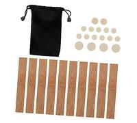 JOINPAYA 1 Set Single Wood Chips Clarinet Thumb Rest Cushion Felt Patch Repair Cleaning Replacement Corks Clarinet Parts Clarinet Instrument Accessories Key Pad Wooden