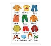 JOINPAYA 1 Set Wardrobe Sticky Labels: Wardrobe Labels Stickers Clothes Sticker Clothing Baby Clothes for Boys Classification CategoryPVC Child Dressing Table