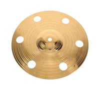 JOINPAYA 10 Inch Alloy Drum Set Practice Cymbal with Holes, Trash Crash Cymbal for Students and Beginners, Bright Gold Finish, Quick Rhythm Changes, for Rock and Percussion Practice