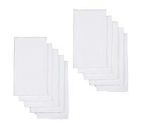 JOINPAYA 10 Pcs Burp Wipes Cloth Diaper Inserts Cloth Diaper Liners Reusable Insert White Cotton Sheet Washable Baby