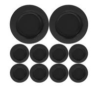 JOINPAYA 10 Pcs Round Rubber Piggy Bank Plug Caps 1.42 Inch Diameter Replacement Bottom Covers for Saving Boxes Money Boxes and Deposit Boxes Easy Push-in Fit