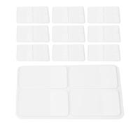 JOINPAYA 10 Sets Double-Sided Writable White Index Tabs - 1 Inch Self-Adhesive Page Markers for Books, Notebooks, Binders, and Document Annotation, 80 Pages Per Set, Sticky Bookmark Flags