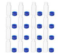JOINPAYA 100 Pcs 2ml Glass Vials with Hole Caps and Silicone Seals, Small Empty Sampling Bottles for Beauty and Personal Care Storage