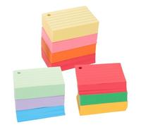 JOINPAYA 1000Pcs A8 Lined Index Cards 7.4X5.1Cm Flashcards with Hole Punch Portable English Word Study Cards for School Office Revision