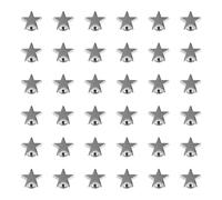 JOINPAYA 100pcs 12mm Flat Star Rivets Alloy Punk Studs for Clothing Accessories Leathercraft Rivet Decoration for Bags Jackets DIY Craft