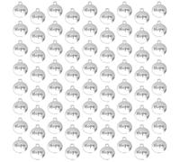 JOINPAYA 100pcs DIY Alloy Pendant Charms Set Double-Sided Silver Letter Hope Round Shape Metal Charms for Jewellery Making Bracelet Earrings Accessories
