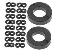 JOINPAYA 100pcs Drum Screw Washers Durable Black Plastic Washers for Jazz Drum Kits Enhance Stability and Performance Essential Accessories for Maintenance and Tuning