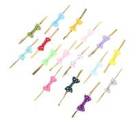 JOINPAYA 100Pcs Lollipop Bowknot Ties Wrap Sealing Bows DIY Ribbon Twisted Bag Seals for Party Presents and Candy Packaging