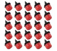 JOINPAYA 100pcs Red Adjustable Emitter Drip System with 8 Holes, Pp Material Micro Dripper for Uniform Watering Coverage, Suitable for Supermarket Fruit Humidification and Greenhouse