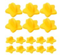 JOINPAYA 100pcs Yellow Plastic Locking Pin Keepers with Compact and Wear Resistant Design, for Brooch Pins for Crafting and DIY Making Enthusiasts, Souvenir Or Anniversary Accessories