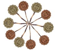 JOINPAYA 10pcs Assorted Colour Pet Chewing Sticks Lollipop Shape Made of Plant Wood for Small Pets Guinea Pigs and Hamsters Promotes Dental Health and Acts as A Delicious Treat