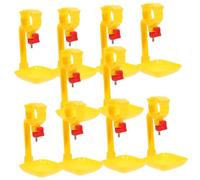 JOINPAYA 10pcs Automatic Chicken Waterer Cups for Poultry Easy to Install Hanging Drinking Bowls Practical Water Cups for Chickens Pigeons and Quails for Farms and Backyard Use