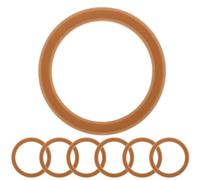 JOINPAYA 10Pcs Bottle Sealing Gasket Silicone Leak-Proof Seal Rings Universal Replacement Lid Gaskets for Insulated Water Bottles, Tea Color Silicone Rings