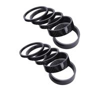 JOINPAYA 10pcs Carbon Fiber Bike Headset Spacers Kit Fork Steerer Stem Washers Rings for Mountain and Road Bikes Lightweight Bicycle Stem Spacers for Handlebar Height Adjustment