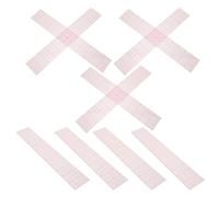 JOINPAYA 10pcs Clear Plastic Quilting Rulers Soft Flexible Sewing Measuring Tools for Clothing Pattern Making Patchwork Craft with Bold Markings for Accurate Seam Guide