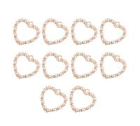 JOINPAYA 10pcs DIY Alloy Charms Decorative Pendant Creative Delicate Shaped Pearl Crystal Alloy Art Craft Fine Grinding Processing for Handcraft and DIY Pendant