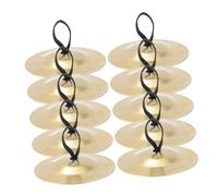 JOINPAYA 10pcs Finger Cymbals for Belly Dancing Lightweight and Durable Percussion Instruments with Elastic Bands Enhance Your Dance Performance with Confidence