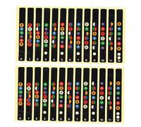 JOINPAYA 10pcs Fretboard Sticker Decals for Guitar Map Labels for Acoustic Electric Guitar Easy to Install Remove Learning Tool for Chord Progressions