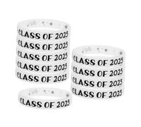 JOINPAYA 10Pcs Glow the Dark Silicone Wristbands for Class of Graduation Party Favors Comfortable and Safe Graduation Season Bracelets for School Leavers and Celebrations