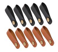 JOINPAYA 10pcs Guitar Headstock Strap Tie with Microfiber PU Leather Secure Neck Strap Locks for Acoustic Electric Bass Ukulele Easy-fit Replacement for Stable Instrument Performance