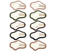 JOINPAYA 10pcs Hair Clips Cloud Shape Hair Accessories Alloy Material Practical and Decorative for Suitable for Daily Wearing and Other Occasions