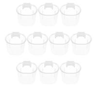 JOINPAYA 10pcs Hanging Bird Feeder Bird Food Bowl Plastic Hanging Container and Small PET Home Use PET Cage Accessories Learning to Eat Prevents Food Throwing Easy to Clean