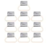 JOINPAYA 10pcs Heavy Duty Metal Garbage Bin Handles Replacement Iron Pull Handles for Outdoor Trash Cans and Waste Baskets Sturdy Accessories