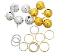 JOINPAYA 10pcs Metal Pet Collar Bells with Easy Attachment and Universal Fit Festive Jingle Bell Decorations for Kitten and Pet Training for Christmas and Daily Use