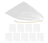 JOINPAYA 10pcs Nylon Filter Bags for Honey and Red Wine Straining, Portable Compact Mesh Bags with 120 Grit Fine Mesh and Wide Opening Tie Straps, for Beekeeping Supplies and Home Use