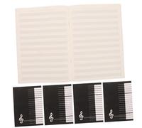 JOINPAYA 10pcs Portable Music Manuscript Notebook for Guitar and Piano Blank Sheet Music Book for Composition and Practice Versatile Notation Journal Smooth Writing