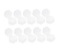 JOINPAYA 10pcs Pp Portable Pacifier Storage Box for Newborns Infant Dustproof Pacifier Case Lid Baby Travel and Home Use