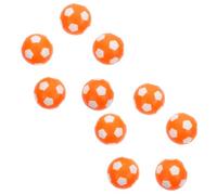 JOINPAYA 10pcs Replacement Foosball Table Balls Orange White Plastic Soccer Accessories for Mini Football Machine Compact Lightweight Tabletop Game