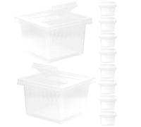 JOINPAYA 10pcs Reptile Breeding Boxes Vertical Terrarium Design, Insect Feeding Enclosure Tanks for Geckos, Spiders, Arachnids, and Lizards, Suitable for Reptile Habitat and Incubation