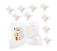 JOINPAYA 10pcs Reusable Doll Diapers Mini Doll Nappies Accessories for Pretend Lightweight Portable for Sharing and Role Playing