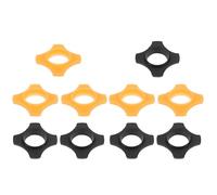 JOINPAYA 10pcs Ring Protective Cover Rubber Microphone Rolling Protection Rings for Ktv Four-corner Shockproof Mic Cover