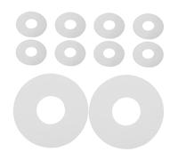 JOINPAYA 10pcs Silicone Inflatable Boat Valve Gaskets Air Inflation Valve Seals for Dinghy Air Mattress Repair Compact Lightweight Replacement Pads for Outdoor Water Sports Camping Gear
