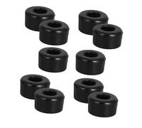 JOINPAYA 10pcs Skateboard Bushings Roller Skate Wheel Accessories Pu Shock Pads Double Row Structure Four Wheel Configuration Black Reduces Impact Protects Structural Integrity for Outdoor