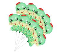 JOINPAYA 10pcs Snake Foil Balloons Green for Year Spring Festival Birthday Party Decorations Adorable Zodiac Animal Design Easy to Inflate and Versatile for Holiday and Shower