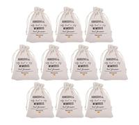 JOINPAYA 10pcs White Drawstring Hangover Bags for Wedding Favors, Bachelorette Party Pouches 13x18cm, Bridal Shower Bags for Party Decorations