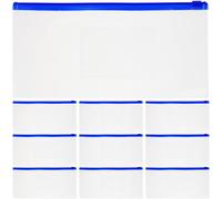 JOINPAYA 10pcs Zipper Pen Bags Pencil Cases Bulk White Thickened A6 Size Portable Pencil Pouches for School Office Storage and Travel