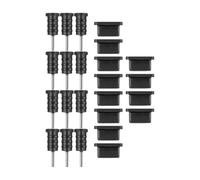 JOINPAYA 12 Pairs Silicone Type-c Earphone Jack Dust Plugs for Phones and USB Jacks, Protects against Splash and Grime, Practical and Stylish Mobile Phone Accessories