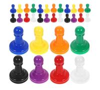 JOINPAYA 128pcs Multicolor Board Game Pieces Plastic Game Pawns Replacement with Colors for Family Party Tabletop Chess and Dice Accessories